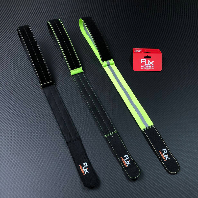 RJXHOBBY 1pcs 40mm Width Kevlar Battery Strap Kevlar Stitching Rubber Grip and Zinc Alloy Seamless Buckle (Length: 400-1000mm)
