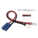 RJX 1pcs EC5 Male to 8mm O Ring Terminal Charger Lead Cable 12AWG 20cm For Battery Wire Terminal 