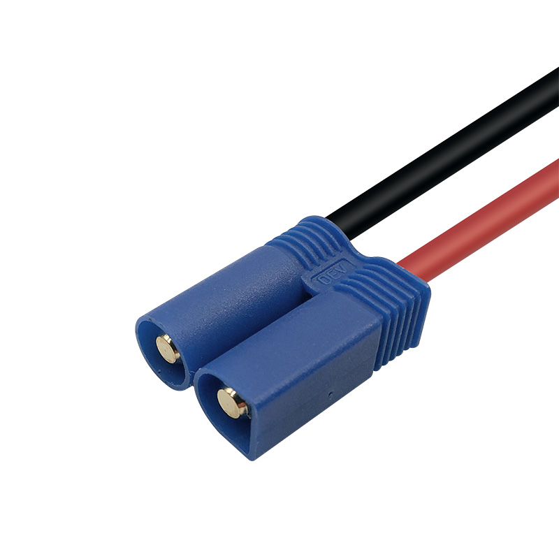 RJX 1pcs EC5 Male to 8mm O Ring Terminal Charger Lead Cable 12AWG 20cm For Battery Wire Terminal 
