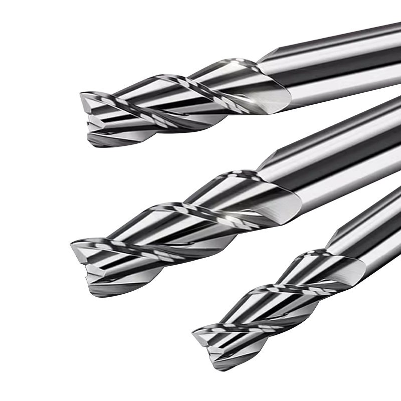 RJX 1pcs 3 Flute 62 ° tungsten steel Carbide End Mill for Aluminum Cut Non-Ferrous Metal Upcut CNC Spiral Router Bit