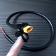 RJX 1pcs XT90H male Plug 80cm Outdoor Power Brass Gold-plated Drone Connector Cable LSD-50 with Plug Fixed Seat Mounting