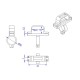 RJX 1pcs XT90H male Plug 80cm Outdoor Power Brass Gold-plated Drone Connector Cable LSD-50 with Plug Fixed Seat Mounting