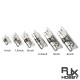 RJX 10 pcs 1/1.5/2/2.5/3/4 inch Stainless Steel Spring Hinge for RC airplane fixed wing
