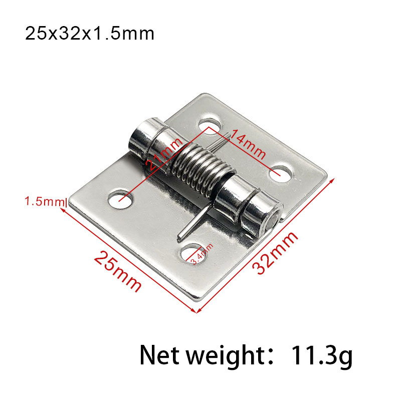 RJX 10 pcs 1/1.5/2/2.5/3/4 inch Stainless Steel Spring Hinge for RC airplane fixed wing