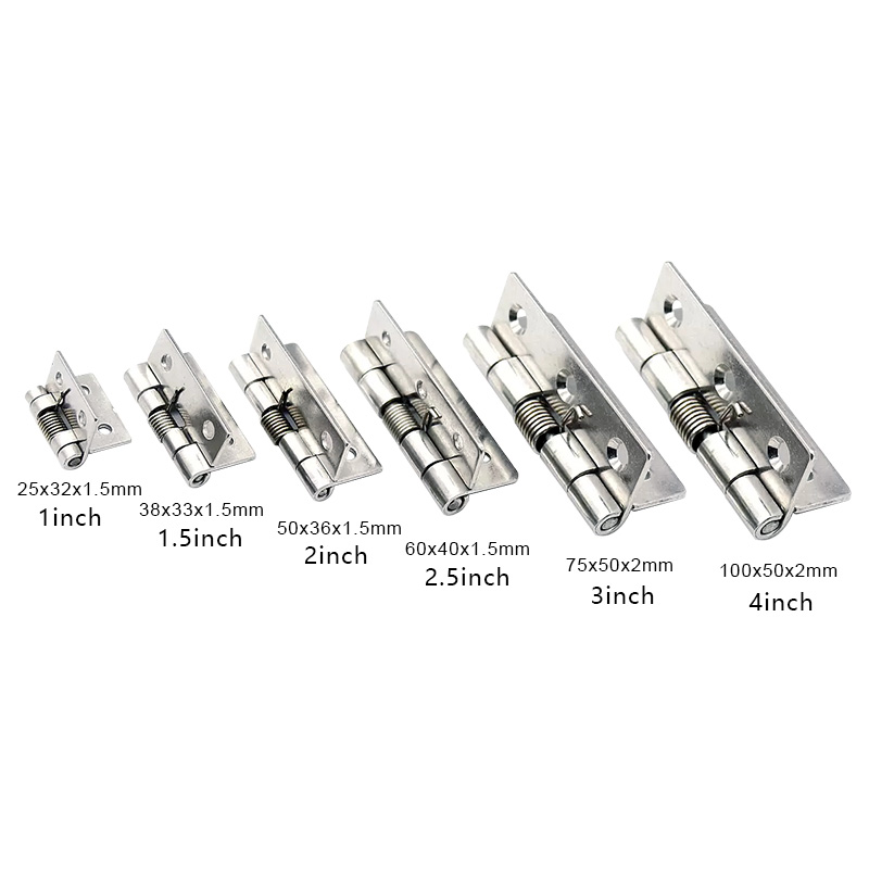 RJX 10 pcs 1/1.5/2/2.5/3/4 inch Stainless Steel Spring Hinge for RC airplane fixed wing