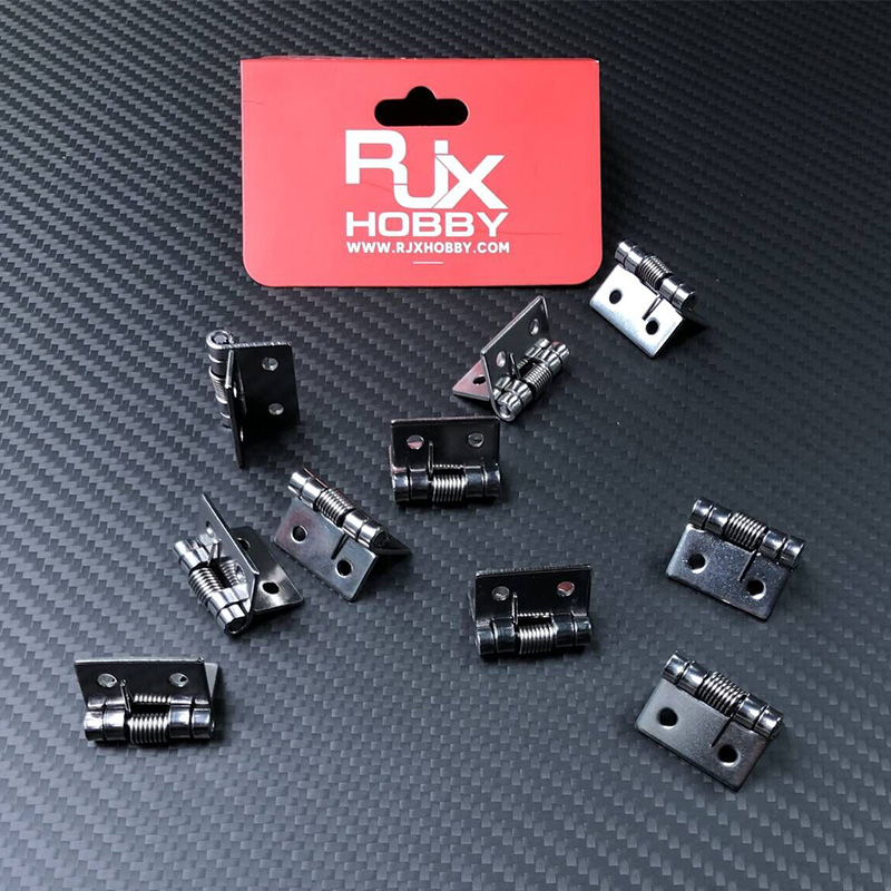 RJX 10 pcs 1/1.5/2/2.5/3/4 inch Stainless Steel Spring Hinge for RC airplane fixed wing