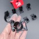 RJX 1pcs 20mm 25mm 30mm Quick Release Tripod Aluminum Tilt Fixed Seat Landing Gear Connector