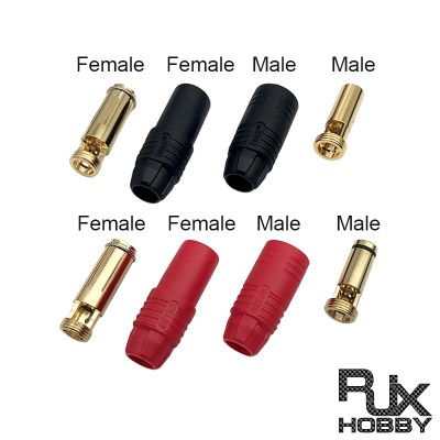 RJXHOBBY 5sets AS150 Male and Female Anti Spark Connector Plug  for Battery, ESC, and Charge Lead