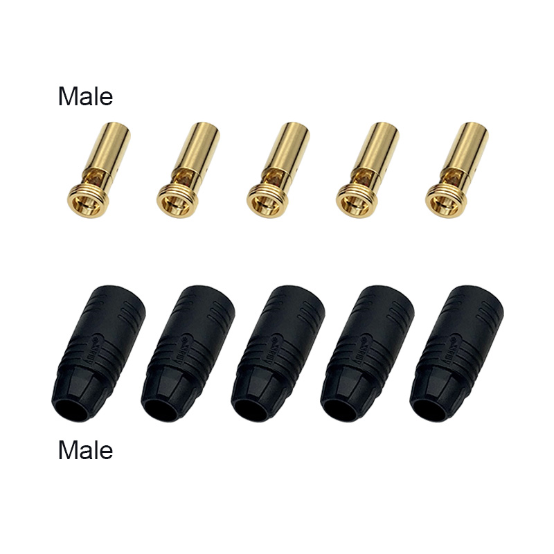 RJXHOBBY 5sets AS150 Male and Female Anti Spark Connector Plug  for Battery, ESC, and Charge Lead