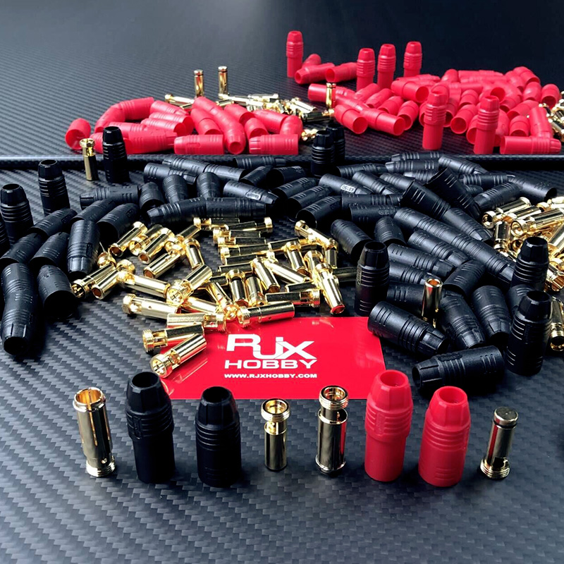 RJXHOBBY 5sets AS150 Male and Female Anti Spark Connector Plug  for Battery, ESC, and Charge Lead
