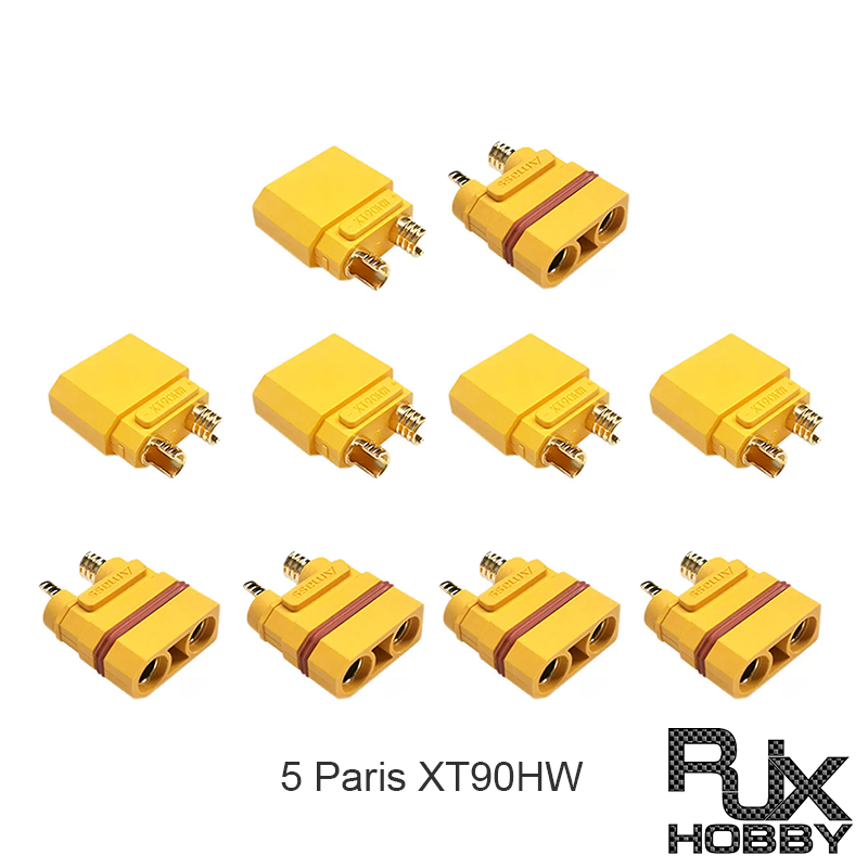 RJXHOBBY Amass XT90HW Male And Female Waterproof Gold-plated Low Resistance Male Female Battery Connector Plug