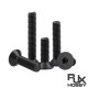 RJXHOBBY 100pcs M5 6-60mm 10.9 Grade High-strength Countersunk Hex Socket Screw Flat Head Hexagon Socket Screw Bolt