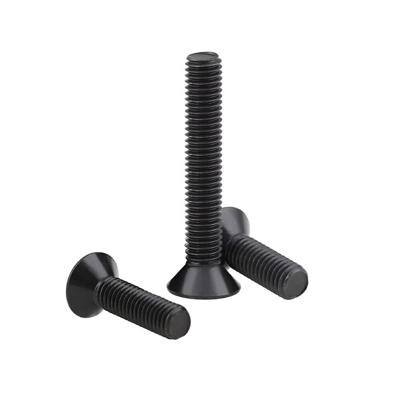 RJXHOBBY 100pcs M5 6-60mm 10.9 Grade High-strength Countersunk Hex Socket Screw Flat Head Hexagon Socket Screw Bolt