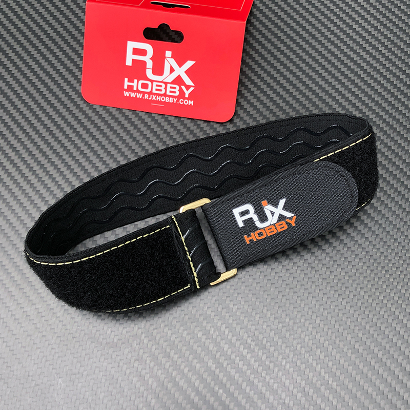 RJX 2pcs 40mm Width Kevlar Stitched Non-Slip Silicone Battery Straps(Length: 400 / 500 / 600 / 700 / 800 / 1000mm)