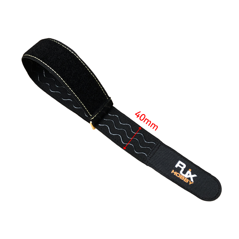 RJX 2pcs 40mm Width Kevlar Stitched Non-Slip Silicone Battery Straps(Length: 400 / 500 / 600 / 700 / 800 / 1000mm)