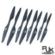 RJX 1pair 5x3 / 6x2 / 7x2.4 / 8x2.7 /9x3 /10x3.3 / 11X3.7 / 12X4 / 13X4.4 / 14X4.8 /15X5inch carbon fiber propeller for UAV