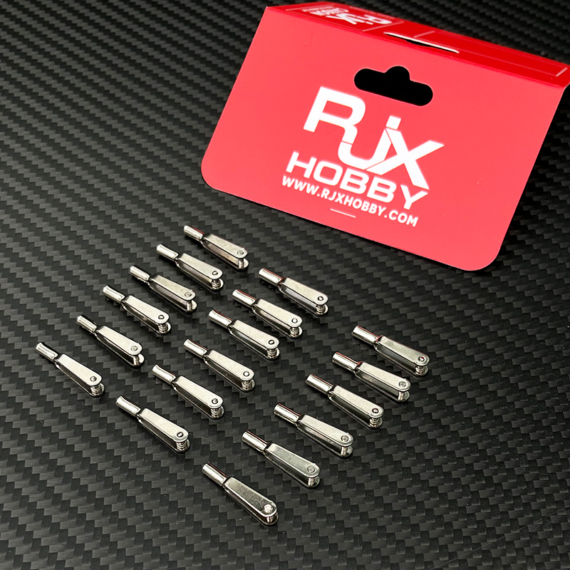 RJXHOBBY 20 PCS M2 M2.5 M3  stainless steel U-shaped Chuck  copper connection rod  for fixed wing RC Airplane