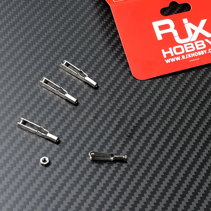 RJXHOBBY 20 PCS M2 M2.5 M3  stainless steel U-shaped Chuck  copper connection rod  for fixed wing RC Airplane