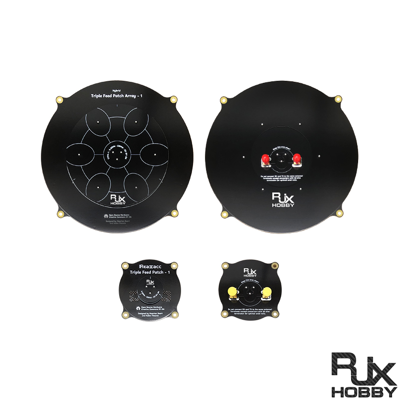 RJXHOBBY 9.4 14dBi  5.8GHz Triple Feed Patch SMA Connector Extremely Low Sidelobes Antenna High Gain