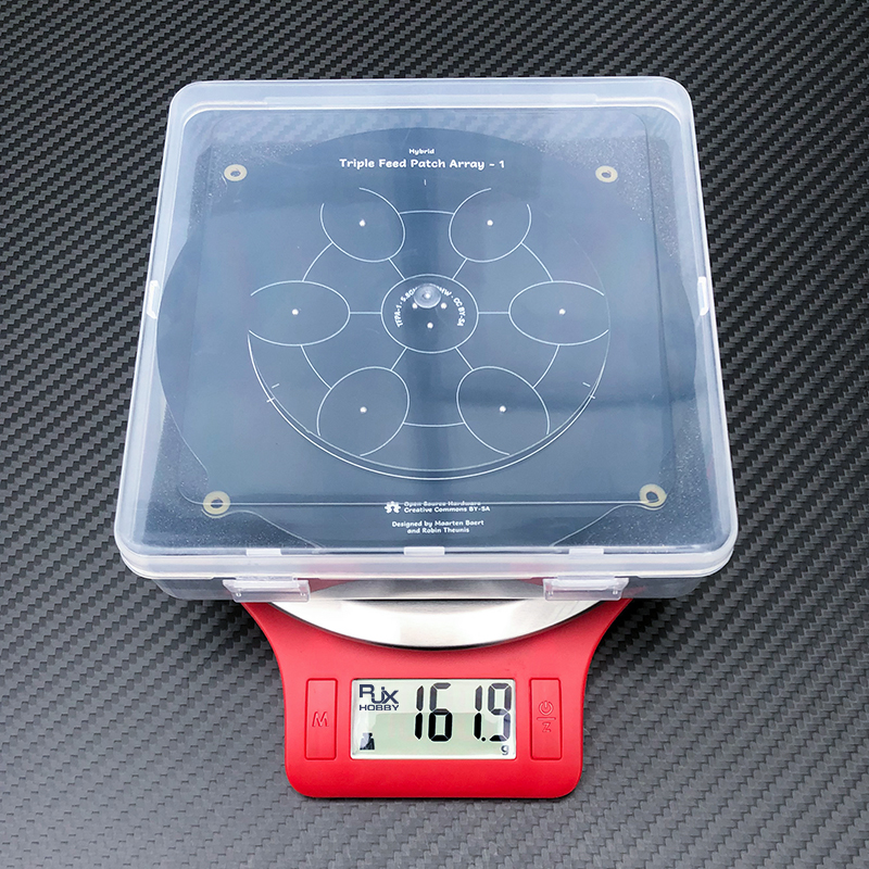 RJXHOBBY 9.4 14dBi  5.8GHz Triple Feed Patch SMA Connector Extremely Low Sidelobes Antenna High Gain
