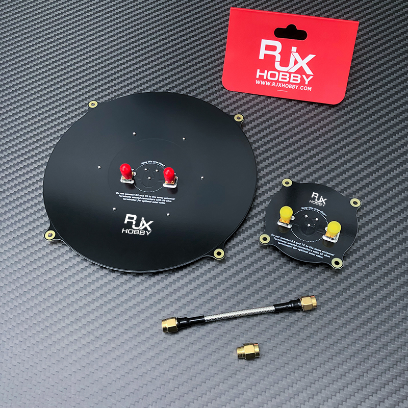 RJXHOBBY 9.4 14dBi  5.8GHz Triple Feed Patch SMA Connector Extremely Low Sidelobes Antenna High Gain