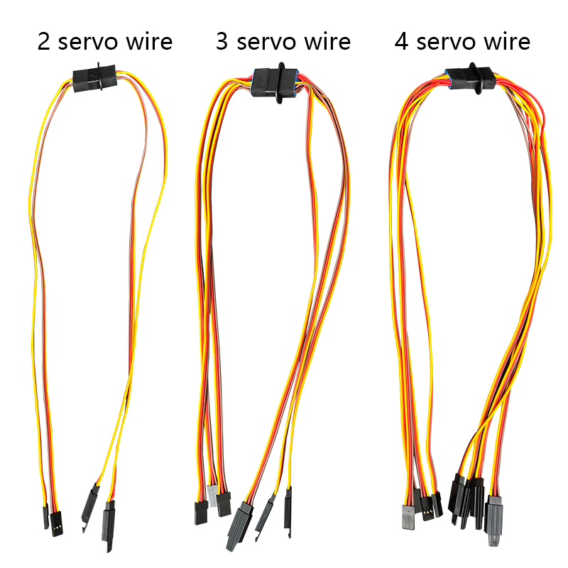 RJXHOBBY 1 Pair MPX 8Pin Connector Multi-Wires 60 Core 300mm With Servo Extension Plug 