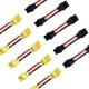 RJXHOBBY 5pcs XT30U Female to Male Connector with 45mm 18AWG Silicone Wire Specification