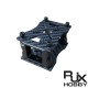 RJX 1Set 3K Carbon Fiber Tube Clamp + Motor Mount Fixture Clip Holder Bracket for 20mm Square Carbon Fiber Tubes