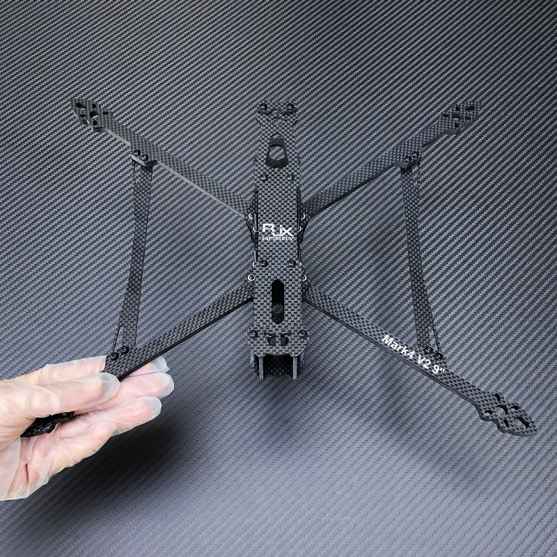 RJX Mark4 V2 9inch 387mm Carbon Fiber Plain matte Frame Kit For RC FPV Racing Drone