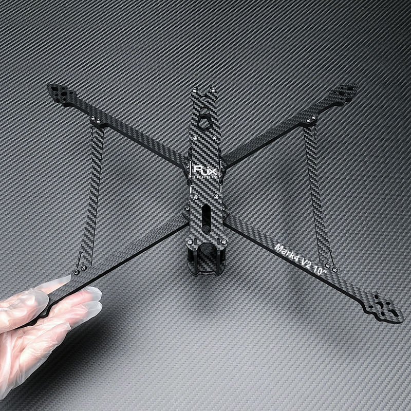 RJX Mark4 V2 10inch 427mm Carbon Fiber Twill matte Frame Kit For RC FPV Racing Drone