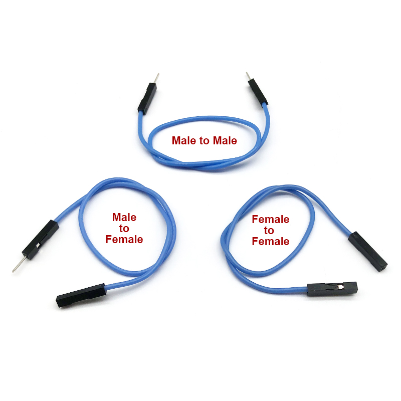 RJXHOBBY 50pcs Female Male silicone DuPont wire 26AWG soft silicone DuPont wire 2.54 soft 1pin Connector