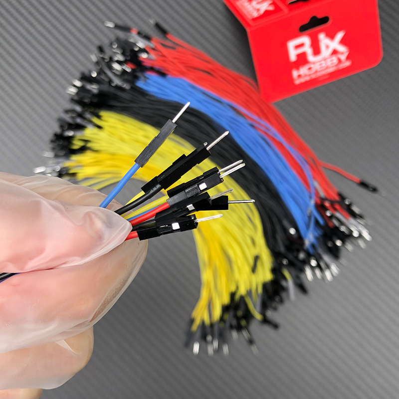 RJXHOBBY 50pcs Female Male silicone DuPont wire 26AWG soft silicone DuPont wire 2.54 soft 1pin Connector