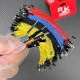 RJXHOBBY 50pcs Female Male silicone DuPont wire 26AWG soft silicone DuPont wire 2.54 soft 1pin Connector