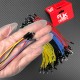 RJXHOBBY 50pcs Female Male silicone DuPont wire 26AWG soft silicone DuPont wire 2.54 soft 1pin Connector