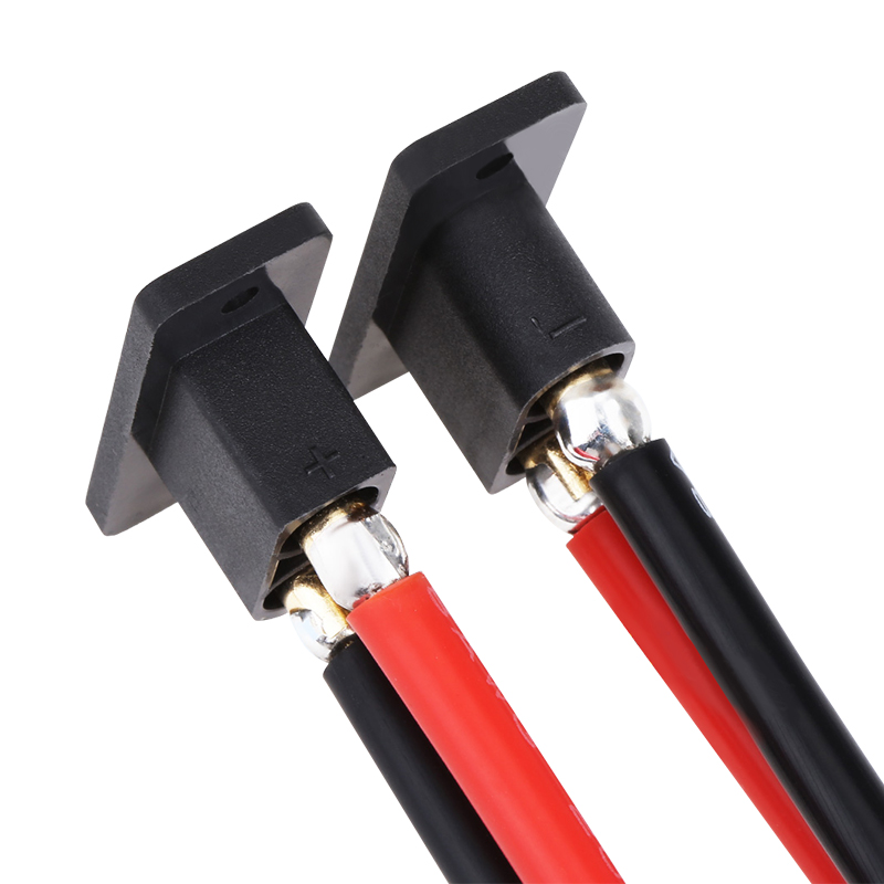 RJXHOBBY 1pcs XT90E-M Male to 6.2mm copper nose with 8AWG / 10AWG Cable Mount Connector Plug for RC Drone