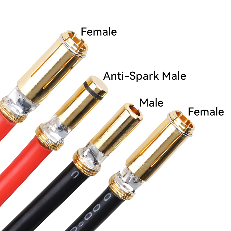 RJXHOBBY 1pcs AS150 Male / Female / Anti-Spark Male 8AWG Silicone Wire Adapter cable lithium battery charging cable