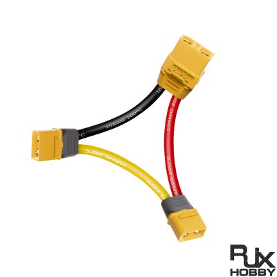 RJXHOBBY 1pcs 10CM 10AWG Silicone Cabel XT60 XT90 Female Male Plug Cable