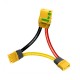RJXHOBBY 1pcs 10CM 10AWG Silicone Cabel XT60 XT90 Female Male Plug Cable