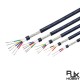 RJX 10meters UL2464  22 24 26AWG 2 3 4 5 6 8 tin coated cu round Shielded Wire