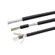 RJX 10meters UL2464  22 24 26AWG 2 3 4 5 6 8 tin coated cu round Shielded Wire