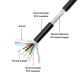 RJX 10meters UL2464  22 24 26AWG 2 3 4 5 6 8 tin coated cu round Shielded Wire