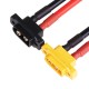 RJXHOBBY 1pcs XT60E-M Male to 6.2mm copper nose with 12AWG Cable Mount Connector Plug for RC Drone