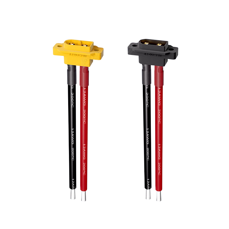 RJXHOBBY 1pcs XT60E Male Connector With 12AWG Cable For RC Models Drone