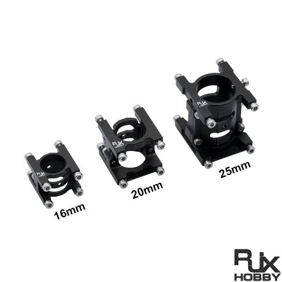 RJXHOBBY 1pcs 16/20/25mm Pipe Clip Tubing Clamp Fastener Carbon Tube Fixed Joint for RC Plant Agriculture UAV Drone