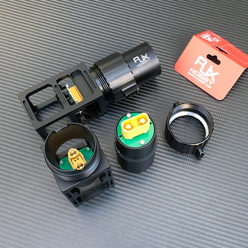 RJX 1pcs 50mm AS150U Quick Release Plug Connector Folding Arm Pipe Clamp for Plant Agriculture UAV Drone
