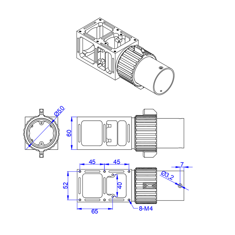RJX 1pcs 50mm AS150U Quick Release Plug Connector Folding Arm Pipe Clamp for Plant Agriculture UAV Drone