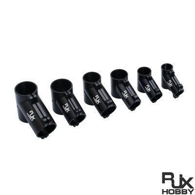 RJX 1pcs 16mm / 20mm / 20 to 25mm / 20 to 30mm /25mm / 25 to 30mm / 30mm / 40mm Tee Joint Landing Gear Connector for RC Plant UAV Drone