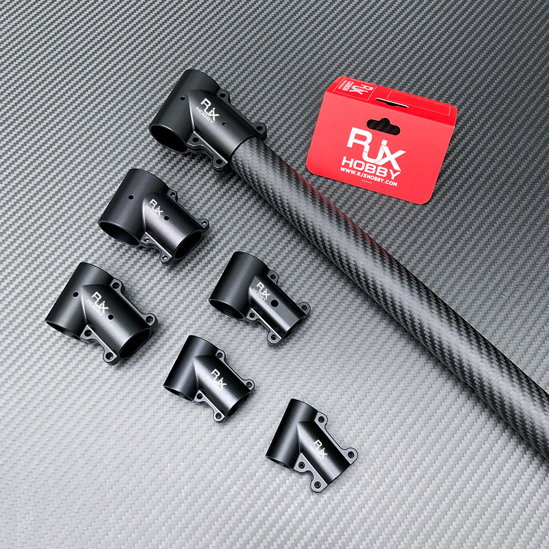 RJX 1pcs 16mm / 20mm / 20 to 25mm / 20 to 30mm /25mm / 25 to 30mm / 30mm / 40mm Tee Joint Landing Gear Connector for RC Plant UAV Drone