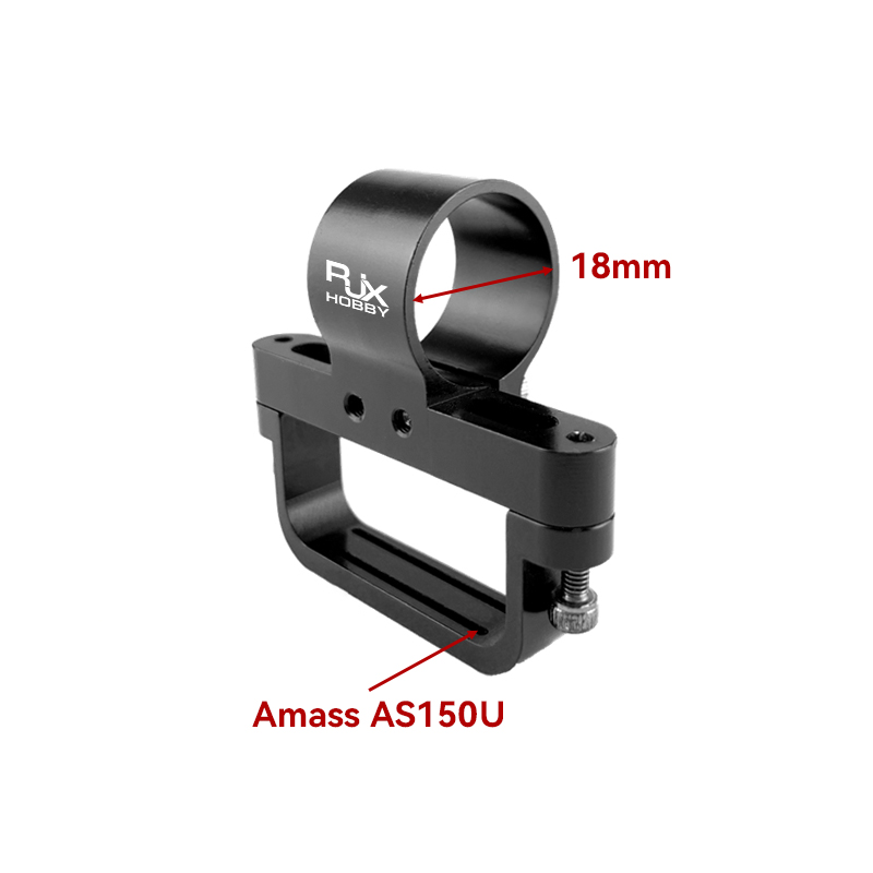 RJXHOBBY 1pcs  AS150U  Male Plug Fixed Seat Connector Mount Holder Support Base for 18mm Carbon Tube