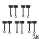RJX 5pairs QS8 Male Female Plug Waterproof Cap Power Electric Connector Dustproof Cover Protective Shell Housing